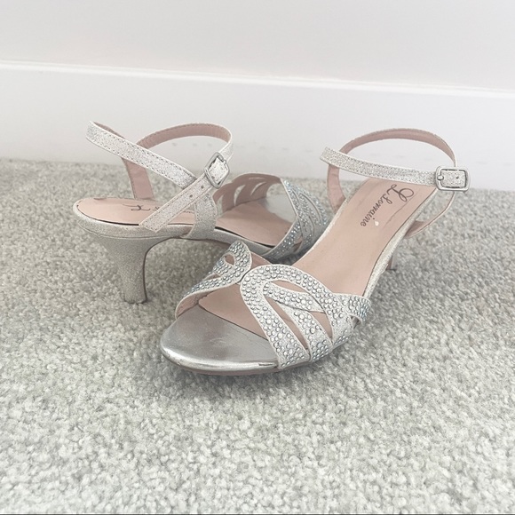 Sparkly Rhinestone Heels Sandals - Picture 2 of 5